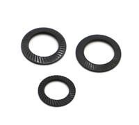 Cxiang-Rondelles d'arrêt M3 M4 M5 M6 M8 M10 M12 M14 M16 Black Carbon Steel Lock Washers With Doule Faced Printing, Corrosion et durable(M10 5pcs)