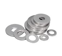 Cxiang-Rondelles d'arrêt M4 *7/8/9/10/12/14/15/16/18/20/25/30mm 304 Stainless Steel Flat Washers Plain Gasket Pad Ring Thick 0.5/0.8/1.0/2.0mm, Corrosion et durable(M4x10x0.5-50pcs)