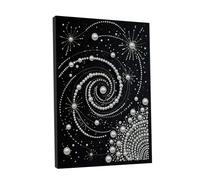 CXINLky Diamond Art - Kit de peinture créative 5D - Avec cadre photo et outils de cadre - Pour décoration murale de la maison - Toile - 14 galaxies en spirale