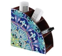 CXINLky Diamond Art Painting Support de télécommande DIY Diamond Art Bureau Boîte de rangement en demi-lune Boîte de rangement cosmétique Organiseur avec 4 compartiments - 12-Mandala