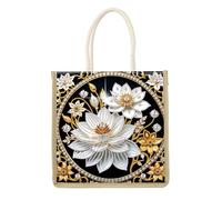 CXINLky DIY Diamond Art Painting Sac de transport avec grande capacité, sac fourre-tout en tissu, 01-Fleur