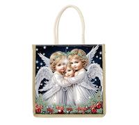 CXINLky DIY Diamond Art Painting Sac de transport avec grande capacité, sac fourre-tout en tissu, 08-Engel