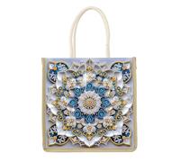CXINLky DIY Diamond Art Painting Sac de transport avec grande capacité, sac fourre-tout en tissu, 14-mandala