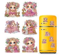 CXINLky DIY Diamond Painting Aimants pour réfrigérateur, Peinture diamant créative Kits d'aimants pour réfrigérateur Décoration de la maison pour réfrigérateur, tableau magnétique, tableau blanc,