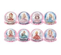 CXINLky Lot de 8 cartes de peinture diamant 5D à faire soi-même, cartes de peinture diamant 2024, cartes d'anniversaire, carte cadeau de vacances pour famille, princesse de Noël 14 ans