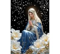 CXINLky Peinture artistique 5D créative avec perles - Art animal - Avec toile colorée - Images Arts Craft pour la décoration murale de la maison - Sans cadre - 11 - Notre chère femme