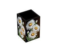CXINLky Porte-stylo Diamond Art - Boîte de rangement - Organiseur de bureau - Boîte à pinceaux de maquillage - Pour la maison, le bureau - Fleur 13