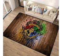 CXJC Tapis de Maison en Polyester Sûr et Sans Goût, Anti-dérapant de Dessin Animé Imprimé, Carte 3D Harry Potter, Logo de Plancher (Color : B)