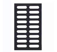 Cxllisionary Grille de Caniveau Robuste en Fonte - Haute Capacité de Charge - Surface Peinte Résistante à la Rouille - Conception à Large Drainage - pour Cour, Jardin et Pelouse(20x50cm/7.8x19.6in)
