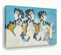 CXLLSDP Tableau sur toile vintage représentant des figures féminines, style Guminos, portrait abstrait, décoration murale pour chambre (50x70cm/sans cadre)