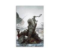 CXMAKNZ Affiches Applicable à Assassin's Creed 3 Papier Peint Téléphone HD Toile Peinture à l'huile Peinture Décorative Art Poster Suspendu Peinture Maison Salon Chambre Salle à Manger Mur 20 x 30 cm