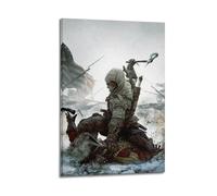 CXMAKNZ Affiches Applicable à Assassin's Creed 3 Papier Peint Téléphone HD Toile Peinture à l'huile Peinture Décorative Art Poster Suspendu Peinture Maison Salon Chambre Salle à Manger Mur 40 x 60 cm