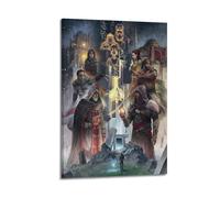 CXMAKNZ Affiches Applicable à Assassin's Creed Revelations Art Toile Peinture à l'huile Peinture Décorative Art Poster Suspendu Peinture Maison Salon Chambre Salle à Manger Mur 20 x 30 cm Style Cadre