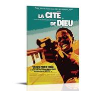 CXMAKNZ Affiches Applicable à LA CITE DE DIEU Toile Peinture à l'huile Peinture Décorative Art Poster Suspendu Peinture Maison Salon Chambre Salle à Manger Mur 30 x 45 cm Style Cadre
