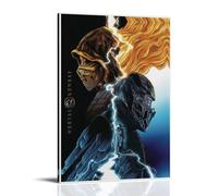 CXMAKNZ Affiches Applicable à Mortal Kombat Toile Peinture à l'huile Peinture Décorative Art Poster Suspendu Peinture Maison Salon Chambre Salle à Manger Mur 40 x 60 cm Style Cadre