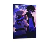 CXMAKNZ Affiches Applicable à My Hero Academy Peinture à l'huile sur toile Peinture décorative Art Poster Suspendu Peinture Maison Salon Chambre à coucher Salle à manger Mur 30 x 45 cm Style cadre