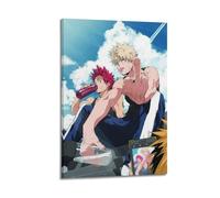 CXMAKNZ Affiches Applicable à My Hero Academy Peinture à l'huile sur toile Peinture décorative Art Poster Suspendu Peinture Maison Salon Chambre à coucher Salle à manger Mur 30 x 45 cm Style cadre