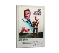 CXMAKNZ Affiches Applicable à Zach Bryan Toile Peinture à l'huile Peinture Décorative Art Poster Suspendu Peinture Maison Salon Chambre Salle à Manger Mur 40 x 60 cm Cadre Style