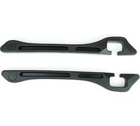 CXNO 2 Pièces Voiture Siège Bouchon D'éCart pour Mercedes A-Class B-Class C-Class GLC ML-Class GLE-Class CLA AMG GT, Latéral Gap Filler Pad Remplissage Car Styling Seat Gap Accessoires,A/Black