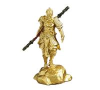 CXNZRLVY Ornement de jeu mythe noir en résine, modèle de jeu d'anime chinois, statue de bureau pour Halloween, Noël, singe, roi (doré)