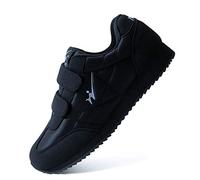 CXQWAN Chaussures de Sport pour Les Personnes âgées, Baskets Ajustables Chaussures de Marche pour Les Personnes âgées Sécurité antidérapante pour Les Chaussures gonflées,Black,39