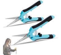 CXRYLZ-FUR 2 Pcs Sécateurs de Jardin, Sécateurssécateurs et ciseaux de Jardinage, Cisaille à Bonsai avec Lames en Acier Inoxydable Pour la Plantes, Cueillette des Fruits et Légumes