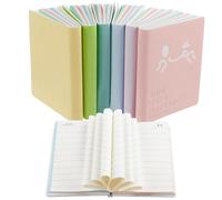 Cxrylz-Fur 6 Pièces Kawaii Petit Carnet,A7 Bloc Note Papeterie De Poche,Smiley Mini Cahier Pour Enfant Le Voyage,L'école,Bureau,Cadeau,8x10cm,100 Feuilles
