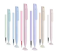 CXRYLZ-FUR Lot de 6 stylo pastel aesthetic, Kawaii cute writech school supplies, 0,5 mm à pointe fine et lisse stylos à bille à encre gel rétractable pour le bureau, scolaires, cadeaux