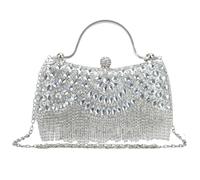 CXRYLZ-FUR Pochette en strass scintillants pour femme - Sac à main - Sac de soirée - Sac de mariée - Sac pour femme - Pour mariage, soirée, bal de fin d'année, club