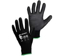 CXS Brita Gants de travail - Montage antidérapant Gants sans couture - Confortable, idéal pour travaux de réparation Travailler, Industrie Automobile, Service Atelier, Noir, 9 (12 paires)