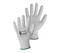CXS Brita Gants de travail - Montage antidérapant Gants sans couture - Confortable, idéal pour travaux de réparation Travailler, Industrie Automobile, Service Atelier, Blanc, 6 (12 paires)