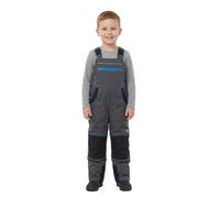 CXS Phoenix Casper Salopette de Travail pour Enfants: résistante, avec éléments réfléchissants, Poches, Genoux renforcés, Ajustable, idéale pour Les Petits bricoleurs (Gris-Bleu, 110)