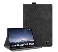 CXTCASE Coque pour Honor MagicPad 3 Pro 12.3 / MagicPad4 12.3 Pouces 2026, Tablette Housse de Protection,Cuir PU Étui Case pour Honor MagicPad4, Noir