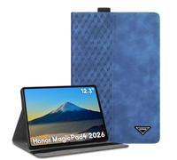 CXTCASE Coque pour Honor MagicPad 3 Pro 12.3 / MagicPad4 12.3 Pouces 2026, Tablette Housse de Protection,Cuir PU Étui Case pour Honor MagicPad4, Bleu