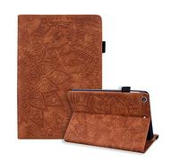 CXTcase Coque pour iPad 10.2", iPad 8/7ème, en 2020/2019, A2270 A2428 A2429 A2430 A2197 A2198 A2200, Folio Portefeuille Housse iPad Pro 10.5, Tablette Étui iPad Air 3,Brun