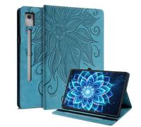 CXTCASE Coque pour Lenovo Idea Tab Pro 12.7 Pouces 2025 Modell TB-373FU / TB-375FC, Étui de Protection Anti-Chute, Housse de Protection avec Porte-Stylet, Bleu Lac