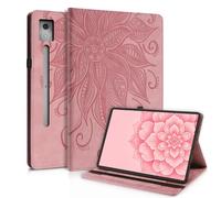 CXTCASE Coque pour Lenovo Idea Tab Pro 12.7 Pouces 2025 Modell TB-373FU / TB-375FC, Étui de Protection Anti-Chute, Housse de Protection avec Porte-Stylet, Rose
