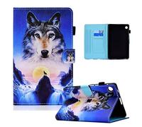 CXTCASE Coque pour Lenovo Tab M10 Plus 3rd Gen (2022) 10.6'', Étui de Protection avec Support pour Lenovo, Loup