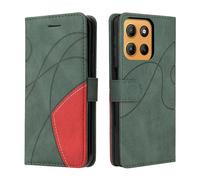 CXTcase Coque pour Motorola Moto G15, Flip Magnétique Protection Case Portefeuille pour Motorola Moto G15, Antichoc Housse, Étui en Cuir PU pour Motorola Moto G15, Vert