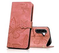 CXTcase Coque pour Samsung Galaxy A57 5G, Housse en Cuir PU Etui à Rabat,Magnétique Pochette Portefeuille Étui de Protection pour Samsung Galaxy A57 5G, Rose