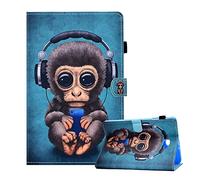 CXTcase Coque pour Samsung Galaxy Tab A 10,1 2016 SM-T580/T585, PU Ultra Mince Stand Etui Samsung Tab A6 2016, Portefeuille Cover Protection Housse Samsung Galaxy Tab A 10,1 2016, Singe
