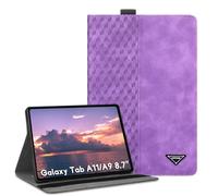 CXTCASE Coque pour Samsung Galaxy Tab A11 2025 / A9 2023 8.7", Étui en Cuir PU, Support Ajustable, Housse de Protection pour Samsung Galaxy Tab A11 2025, Violet