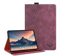 CXTCASE Coque pour Samsung Galaxy Tab A11 2025 / A9 2023 8.7", Étui en Cuir PU, Support Ajustable, Housse de Protection pour Samsung Galaxy Tab A11 2025, Vin Rouge