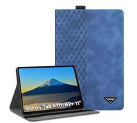 CXTCASE Coque pour Samsung Galaxy Tab A11 Plus 2025 / A9 Plus 2023 11.0", Étui en Cuir PU, Support Ajustable, Housse de Protection pour Samsung Galaxy Tab A11+, Bleu