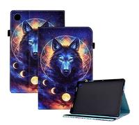 CXTCASE Coque pour Samsung Galaxy Tab A9 2023 (SM-X110/SM-X115) 8.7",Étui Housse Galaxy Tab A9 2023,Coque de Protection avec Support Fonction pour Samsung Galaxy Tab A9,Loup de l'espace