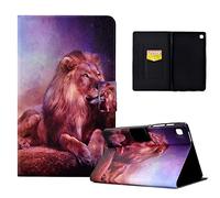 CXTCASE Coque pour Samsung Galaxy Tab S6 Lite 10.4" 2022/2020,Étui Housse Samsung Galaxy Tab S6 Lite,Coque de Protection avec Fonction Support pour SM-P610/P613/P615/P619,Roi Lion