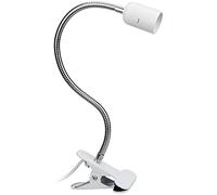 CXtech Base de Lampe de Table à LED, E27 Douille d’ampoule à Pince avec Interrupteur, Base Clip de Lampe pour Table avec 40cm Col de Cygne 360 Degrés pour Tatouage/Lecture/Maquillage (EU Plug)