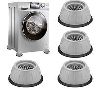 CXtech Lot de 4 Patin Machine à Laver Anti vibration Coussinets de Pieds, Tampons à Pied, Pied Machine a Laver Anti Bruit Lave Linge Antidérapants et Réduisant pour Machines à Laver et Meubles
