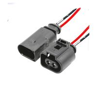 CXVFY 1 jeu de prises de faisceau de câbles étanches compatible voiture 1.5, 2 broches, prise de klaxon électrique Compatible 1J0973802 1J0973702 8D0973822(2p male female,5 sets)