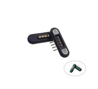 CXVFY 1 Paire Connecteur de Broche Pogo magnétique 3A 2 3 4 5 6 7 8 9 Positions Pitch 2.2 Mm Strip de Contact Femelle mâle de pogopine à Ressort(4 Pin Right Angle)